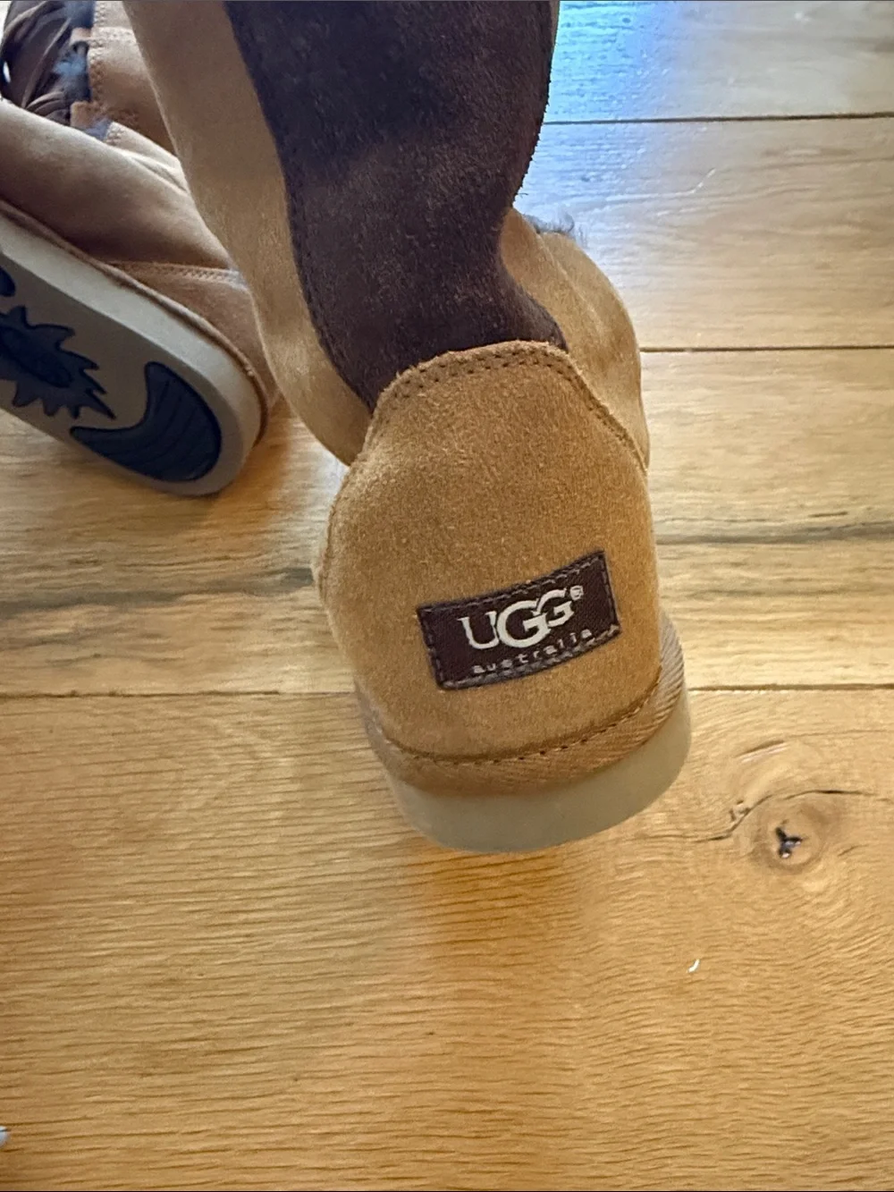 Brand New Unworn Ugg Women’s Tall Suede Lace-Up Winter Boots - Brown
